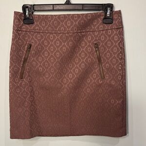 Ann Taylor LOFT Mini textured Pencil Skirt Size 0